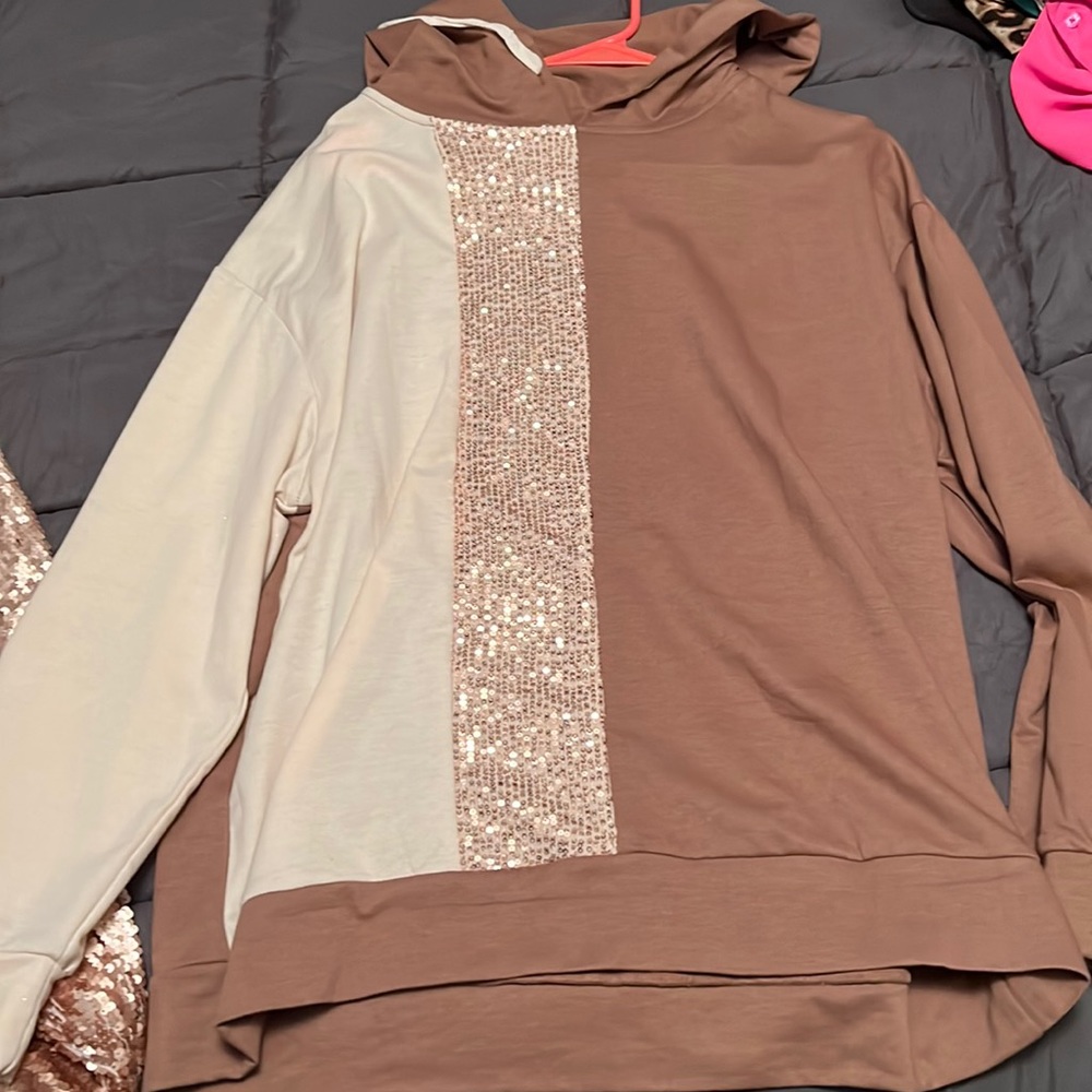 Sequin hoodie
